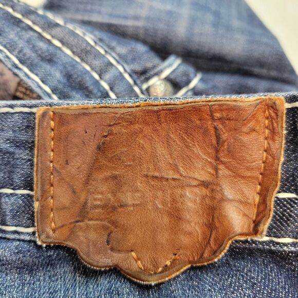 ReRock For Express Womens Jeans Size 2S Barely Boot Cut Embroidered 28x30 - Picture 10 of 10